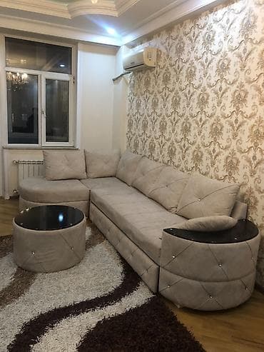 bag evi ucun stol stul: Qonağ otağı üçün dəst mebellər.Uqlavoy divan,açılan stol və stulları — 2