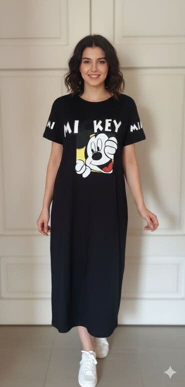 Don 18 azn alınıb 12 azn satılır Mickey Mouse temalı dəst - Qara