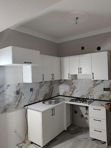 Sifarişlə mətbəx dəsti, Özü çəkən petlələr, Mat laminat, Kredit yoxdur, Pulsuz çatdırılma, Rayonlara çatdırılma