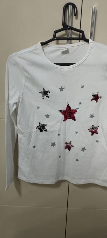 детская белая футболка: Köynək, Qız üçün, 9 - 10 yaş, Lc Waikiki — 2