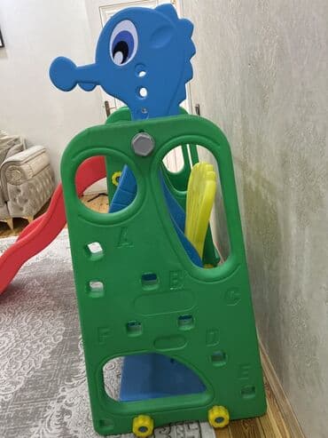 Audi: Uşaq oyun komplekti – sürüşkən + yelləncək + basketbol halqası + mini — 2