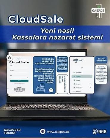kassa çeki satışı: Cloudsale proqramı.Yeni nəsil kassalara nəzarət sistemi — 4