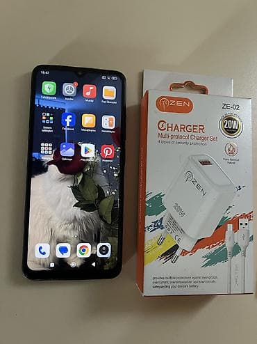 xiaomi mi11 t: Redmi 12C, 128 GB, rəng - Mavi, Face ID, Sensor — 3