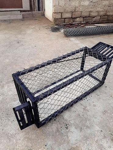 boyuk qefes: Metalkarkas canlı tələ/qəfəs - Material: qalın divarlı polad profil — 5