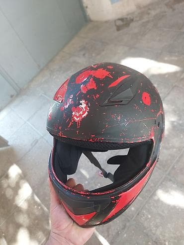 Moto geyim: Motosiklet üçün tam üzlü kaska - Rəng/üzlük: mat qara fon üzərində — 2