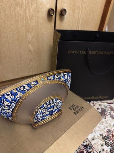 Çaydanlar və qəhvədanlar: Yeni orijinal Paşabahçe Çinili Gondol desenli qab . 15.950,00 TL= 600 — 4