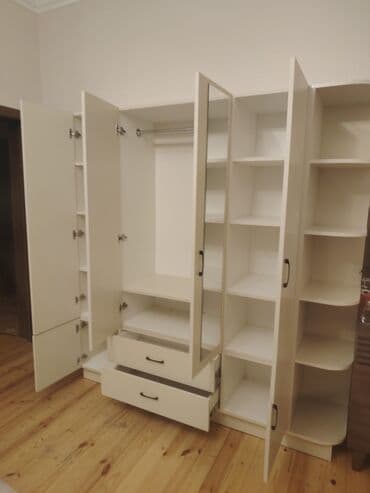 ayı dərisi: Yeni, Açılan, 4 qapılı Düz dolab, Şifonyer, Azərbaycan — 10