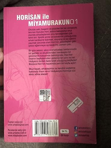 Horimiya 1-ci Cild Türkcə Manga — 2