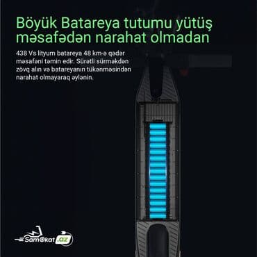 электроскутер в баку: Yeni Elektrik samokat 10", 501 - 750 Vt, 26 - 35 km/s, Rayonlara çatdırılma, Ünvandan götürmə, Pulsuz çatdırılma — 6