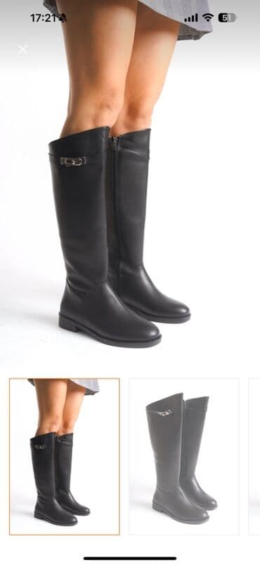 Digər ayaqqabılar: Qadın uzun çəkmə – “Ayakkabı Delisiyim” marka • Model: Binici tərzi — 4