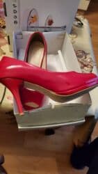 4xl nece razmerdi: Tuflilər, Ölçü: 38, rəng - Qırmızı, Yeni — 4