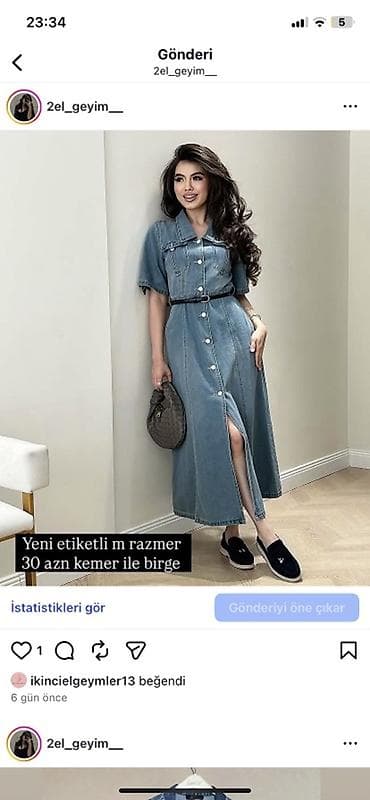 Şəxsi əşyalar: Məhsulların təsviri: - Cins don: M ölçü. Ön hissə düyməlidir, yaxalı — 1