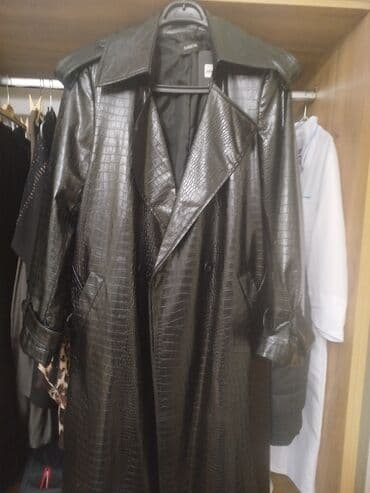 toxunma uzun jaketler: Plaş, 2XL, rəng - Qara — 3