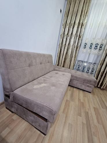 stulla: Künc divan, Vеlur parça, Çatdırılma yoxdur — 2