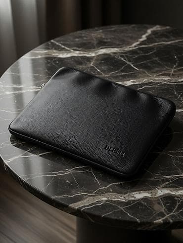 çant: Minimalist noutbuk üçün qoruyucu kisə - Rəng: qara - Material — 1