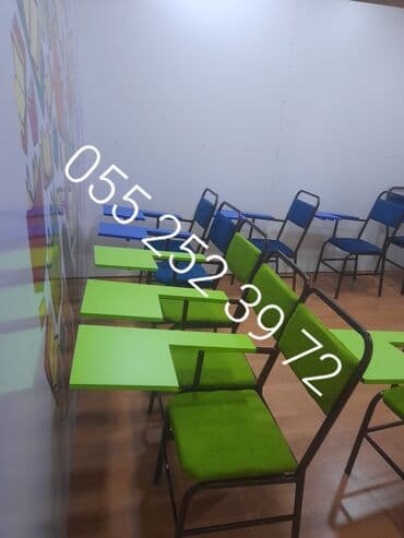 stul oturacaq: Oğlan üçün, Yeni, Siyirməsiz, Parta, Stullar ilə — 5