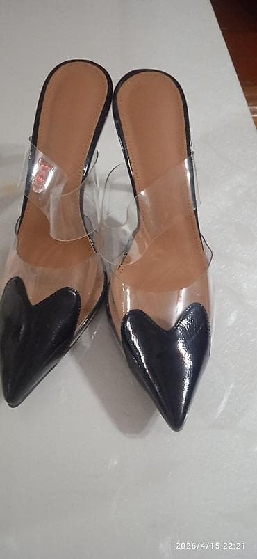 qara kişi ayaqqabıları: Tərliklər, Ölçü: 39, rəng - Qara, Yeni — 2