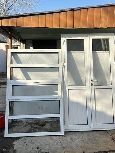 plastik profil: PVC qapı və pəncərə dəsti Məhsul tərkibi: - 1 ədəd ikiqanadlı PVC — 4