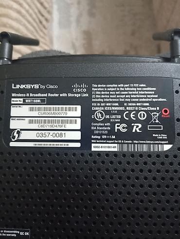 sazz modem almaq: Linksys by Cisco WRT160NL simsiz N router Xüsusiyyətlər: - Standart — 2