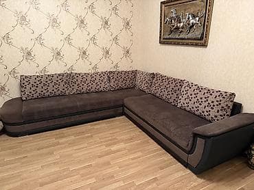 Угловой диван, Б/у, Раскладной, Ткань — 4