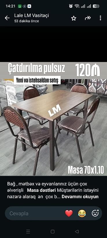 bal: Bağ mətbəx və eyvanlarınız üçün çox əlverişli *Masa dəstləri* — 1
