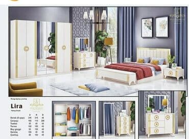 qedimi stullar: İkinəfərlik çarpayı, Dolab, Termo, 2 tumba, Azərbaycan, Yeni — 3