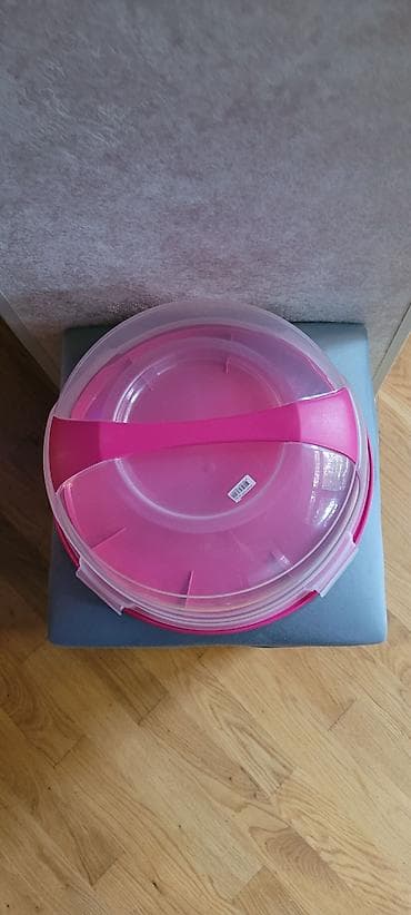sufre: Tort və şiriniyyat qabı, rəng - Çəhrayı, Türkiyə — 1