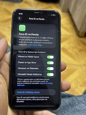 iphone 15 pro max islenmis: IPhone 11, 64 GB, Qara, Face ID — 5