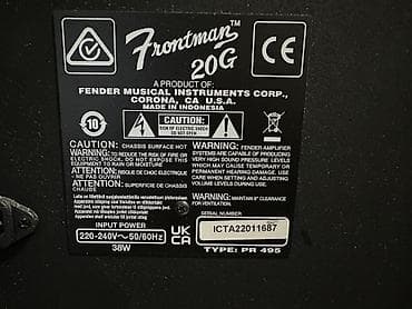 pa3x pro: İşlənmiş Gitara gücləndiricisi, Fender, 20 Vt — 4