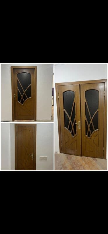 Yataq otağı üçün İşlənmiş Otaq qapısı Çərçivə ilə, Zəmanətli, Ödənişli quraşdırma, Ünvandan götürmə