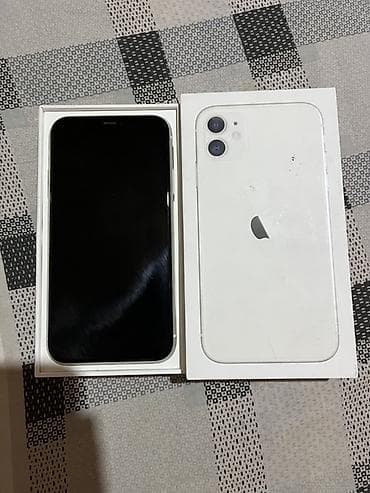 IPhone 11, 64 GB, Ağ, Simsiz şarj, Face ID — 2