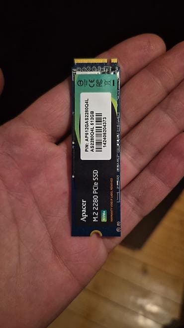 ide hard disk: Daxili SSD disk Apacer, 512 GB, M.2, Yeni — 2
