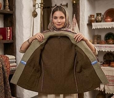 Üst geyimləri: Винтажное шерстяное полупальто / пиджак «Рила» (Толбухин, Болгарская — 2