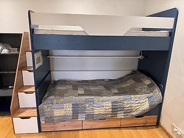 Oğlan və qız üçün, Çarpayı, Matras ilə, Siyirməli, MDF