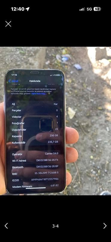 dubayda iphone 14 pro max: IPhone X, 256 GB, Zəmanət, Face ID, Sənədlərlə — 4