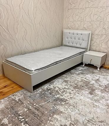 Односпальная кровать, Без подьемного механизма, С матрасом, Без выдвижных ящиков — 3