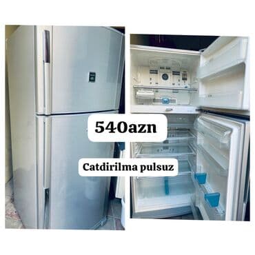 sharp soyuducu: 2 qapılı Sharp Soyuducu Satılır, rəng - Gümüşü — 1