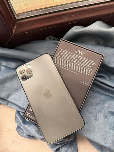Компьютеры, ноутбуки и планшеты: IPhone 11 Pro Max, 256 ГБ, Matte Midnight Green, Face ID — 1