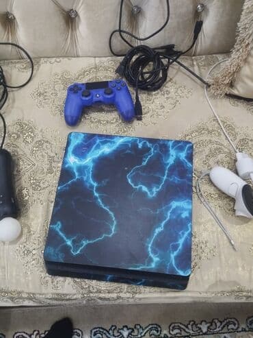 ps4 pult: Ps4 slim 500 gb tertemiz 1 pult 1 oyun god of war ragnarok yanında — 1