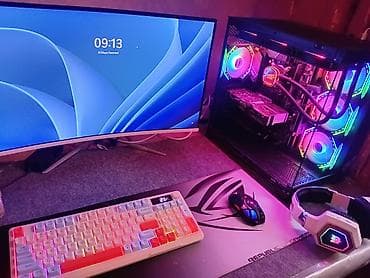 honor 70 plata: 170 hz Curvet monitor Simsiz Mouse Klaviatura Qulağlığ 16 Ram RTX — 2