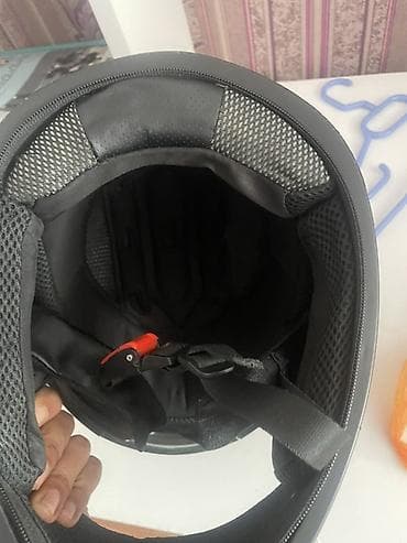 mon moto: DFG motosiklet dəbilqəsi – qara rəng, tam üz (full-face) tip — 2