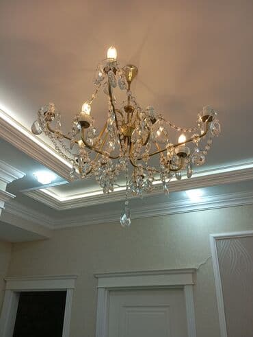 12 lik armaturun qiyməti: Çılçıraq, 8 lampa, Metal — 2