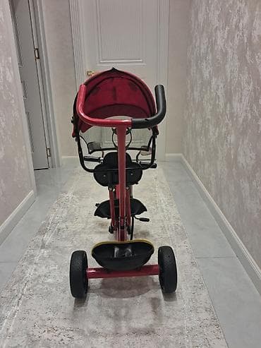 tap.az 3 tekerli velosiped: Uşaq üçtəkərli velosipedi – moto tərzində dizayn - Önü iri faralı və — 8