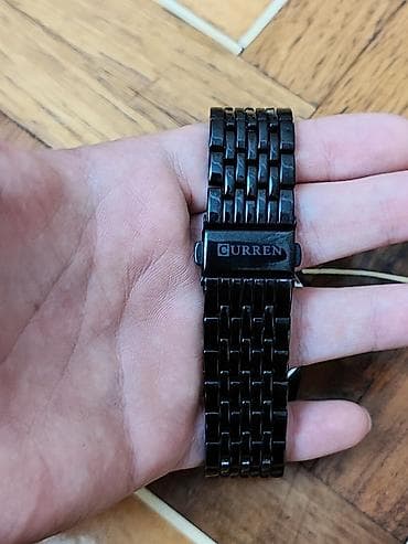 almaniyada saat neçədir: Qol saatı, Curren, rəng - Qara — 2