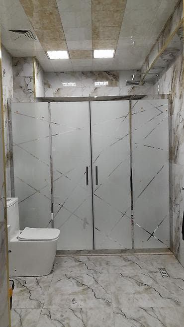 dush kabina: Arakəsmə, Düzbucaqlı — 1