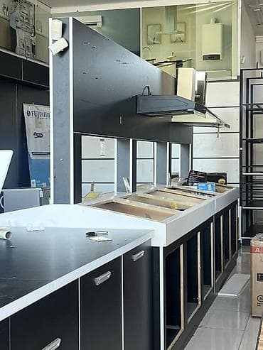 ref: Mağaza üçün vitrin və ticarət avadanlıqları komplekti - Qara rəngdə — 6
