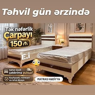 tek matraslar: Yeni, Təknəfərlik çarpayı — 1