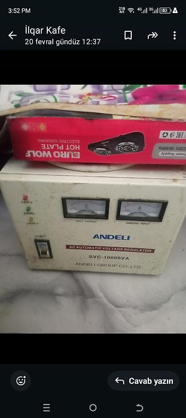 Məhsul: ANDeli SVC-10000VA avtomatik gərginlik tənzimləyicisi (AC