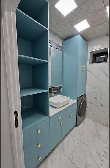 perla dolab: Hamam üçün sifarişlə mebel hazırlanması - Paltaryuyan maşın üçün — 4