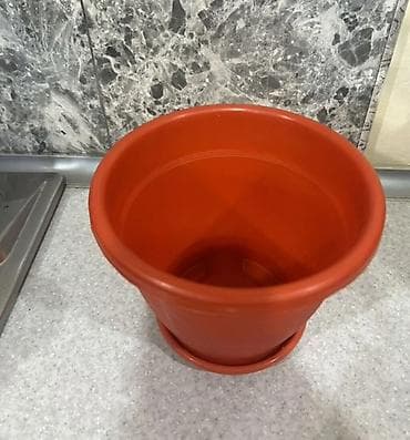 bitki toxumlari: Plastik güldanlar (2 ədəd) - Material: yüngül və davamlı plastik - — 3